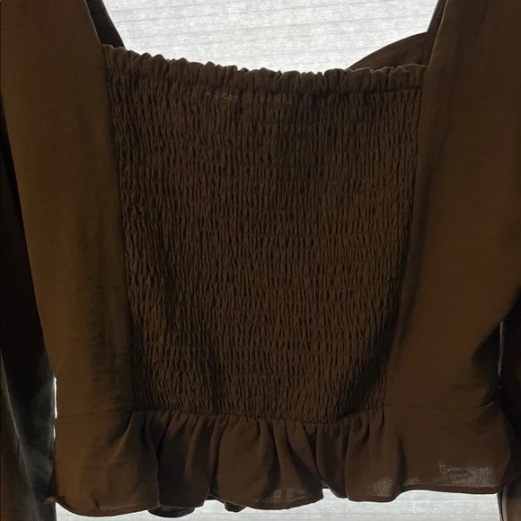 Altar'd State Olive Green Sweetheart Blouse - Picture 5 of 5